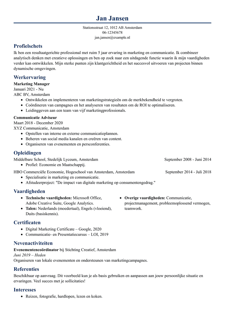 Modern cover letters